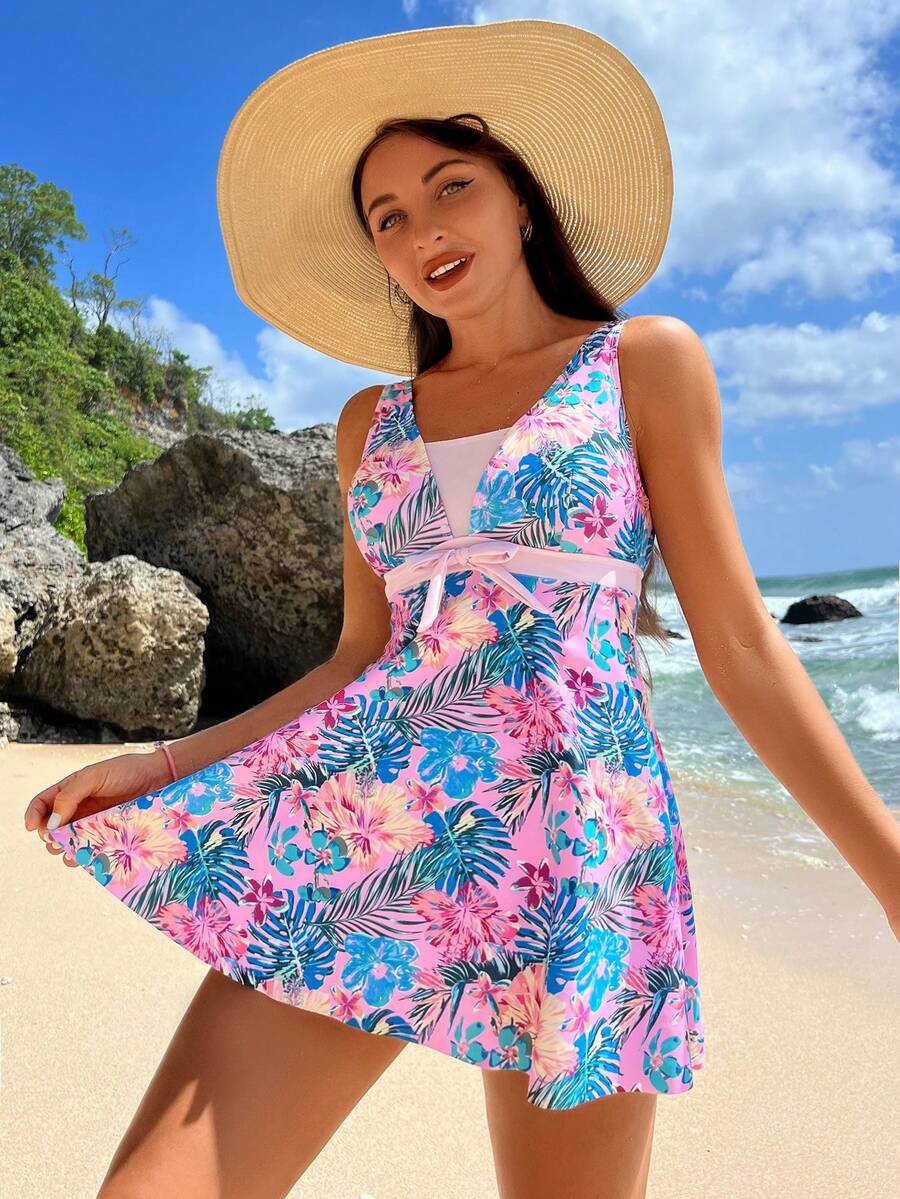 Kaimana | Tropical Tummy Cover Tankini