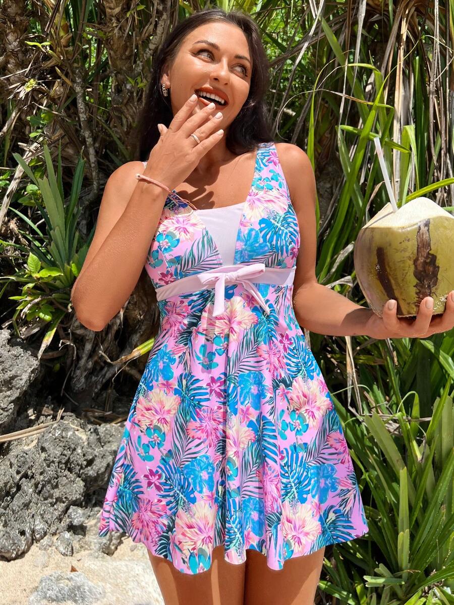 Kaimana | Tropical Tummy Cover Tankini