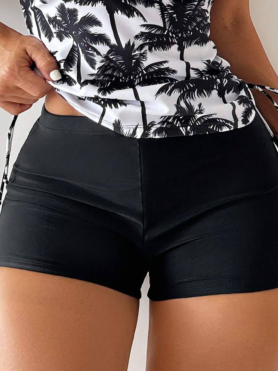 Tropique | Palm Tree Tummy Cover Tankini