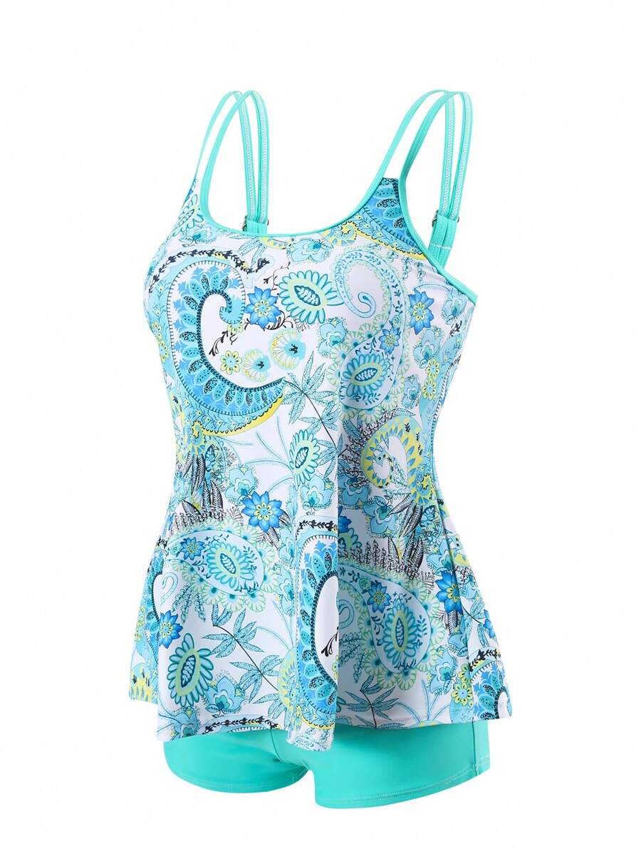 Breeze | Paisley Tummy Cover Cami Set