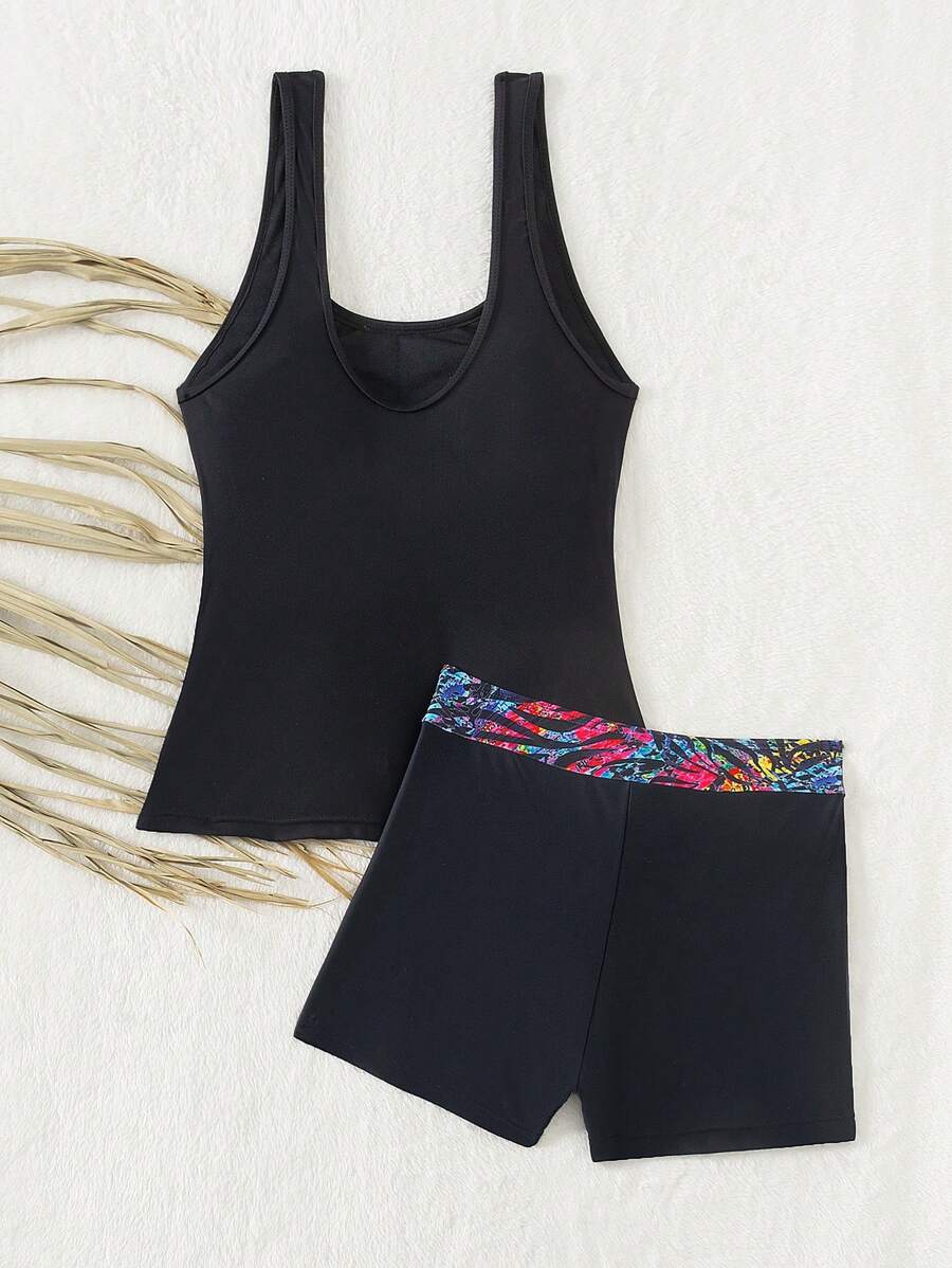 Lush | Floral Tummy Cover Swim Set