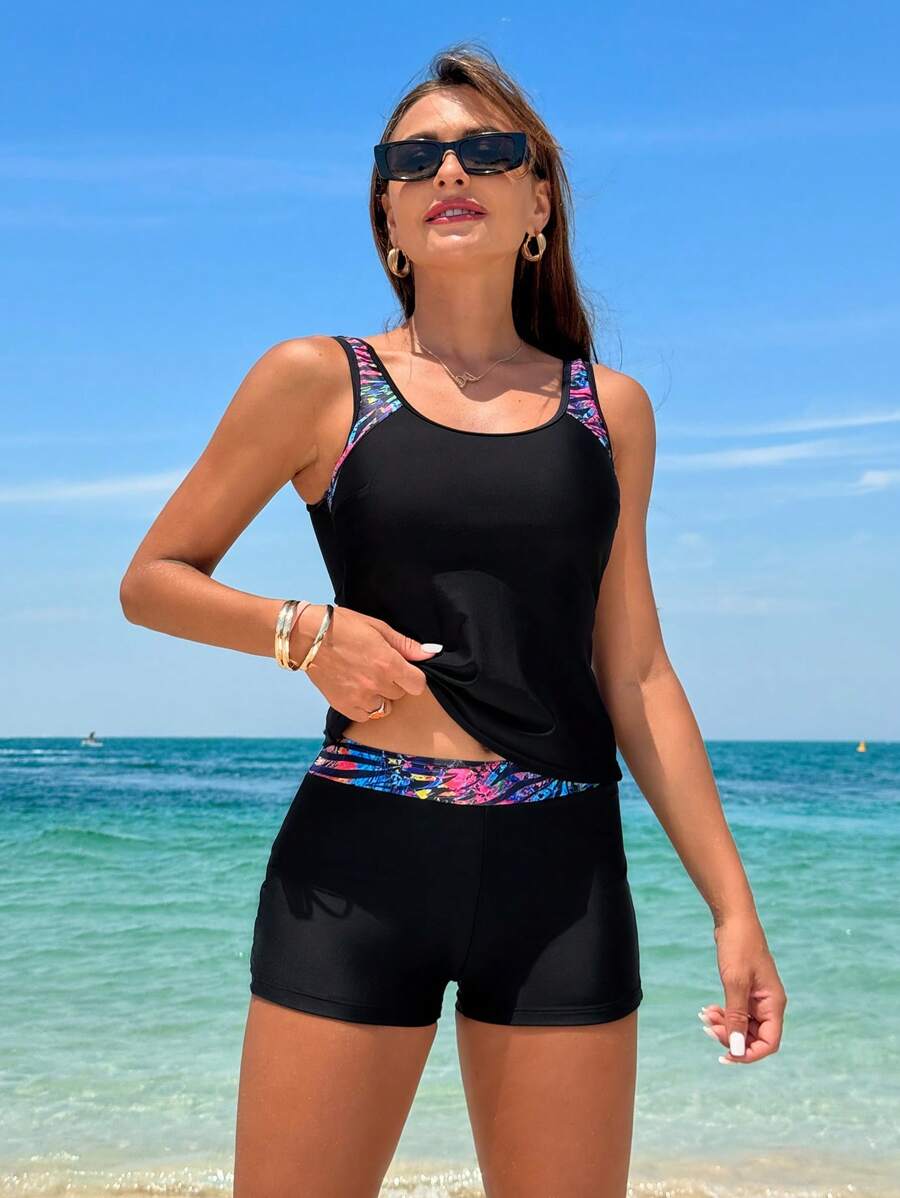 Lush | Floral Tummy Cover Swim Set