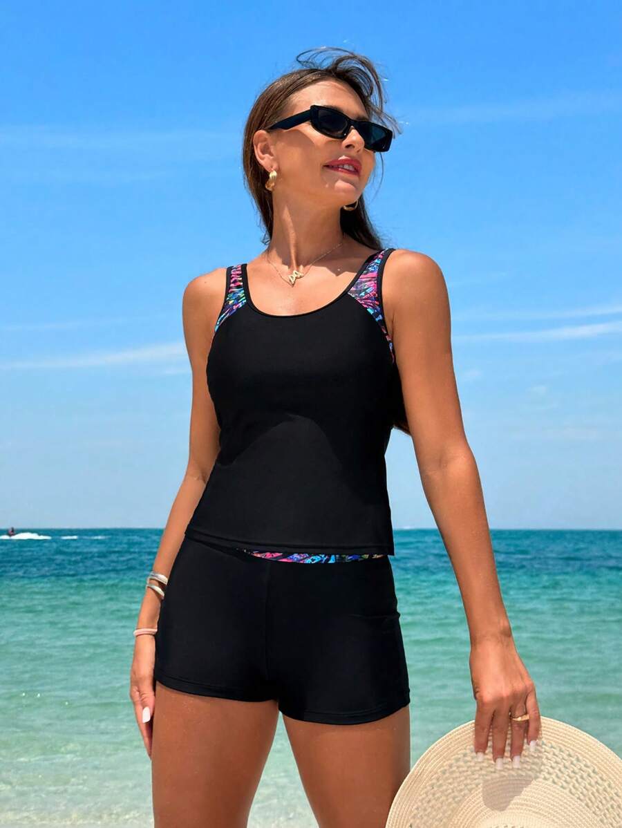 Lush | Floral Tummy Cover Swim Set