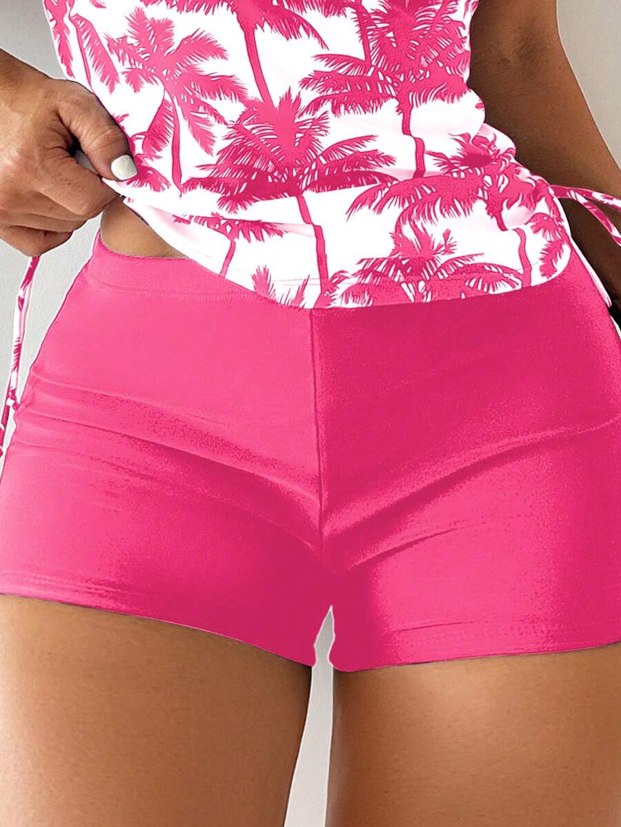 Tropique | Palm Tree Tummy Cover Tankini