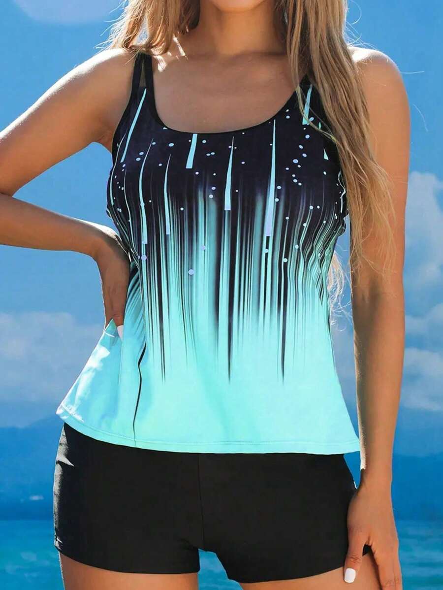 LuxeWave | Printed Tummy Cover Tank Top