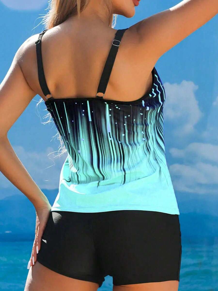 LuxeWave | Printed Tummy Cover Tank Top