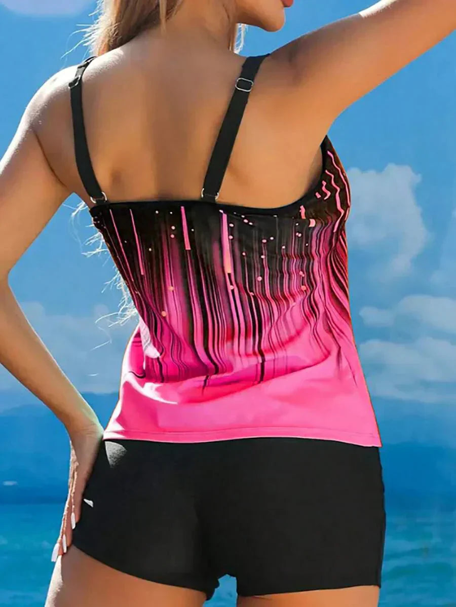 LuxeWave | Printed Tummy Cover Tank Top