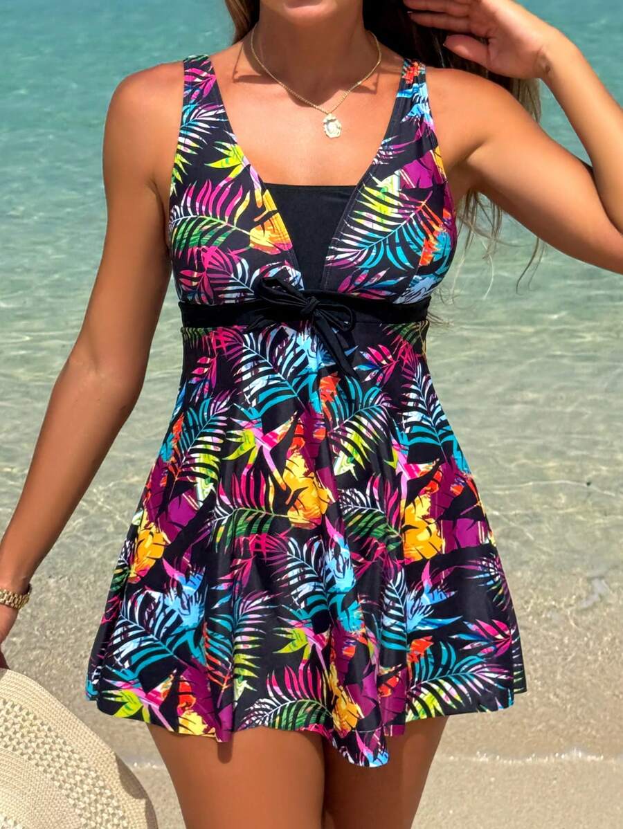 Kaimana | Tropical Tummy Cover Tankini
