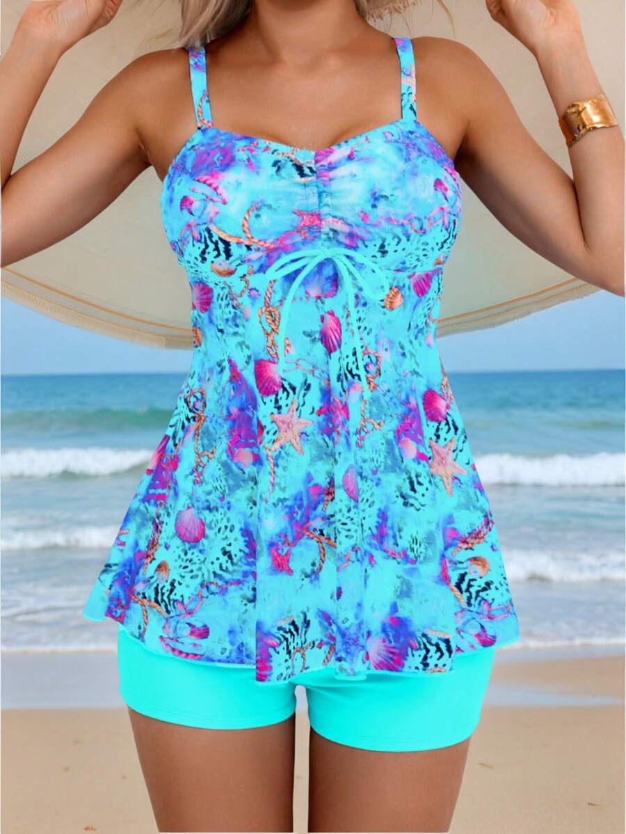 Coastal | Printed Tummy Coverage Set