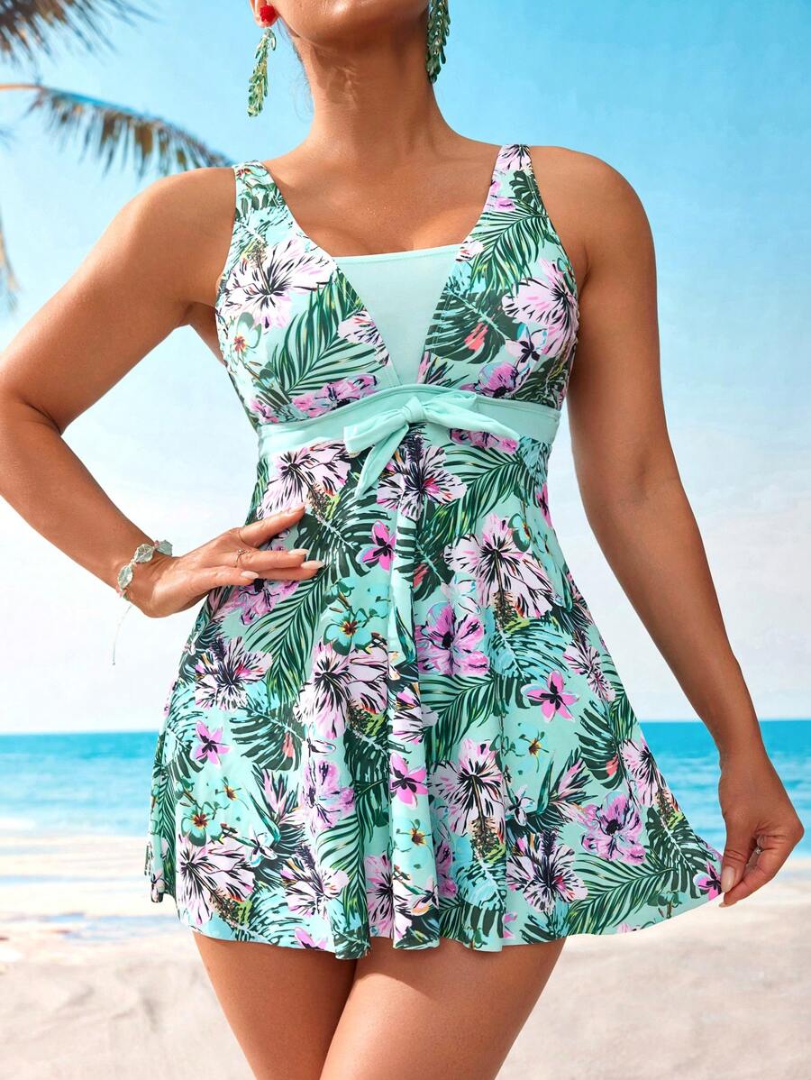 Kaimana | Tropical Tummy Cover Tankini