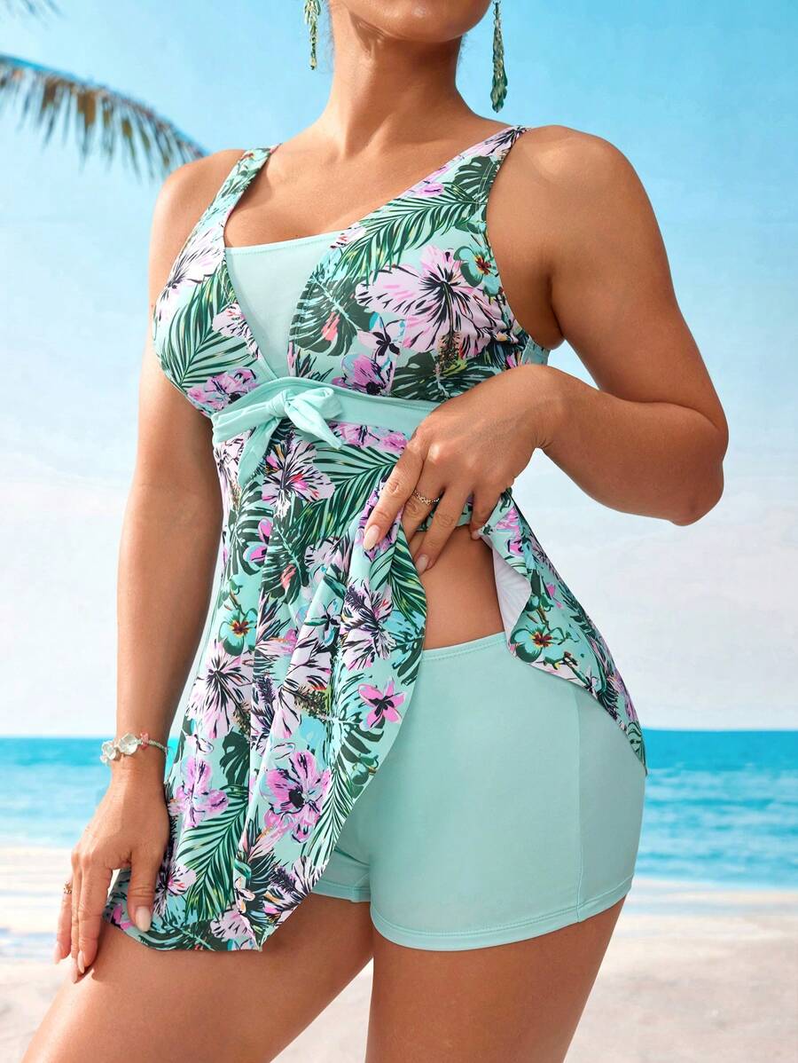 Kaimana | Tropical Tummy Cover Tankini