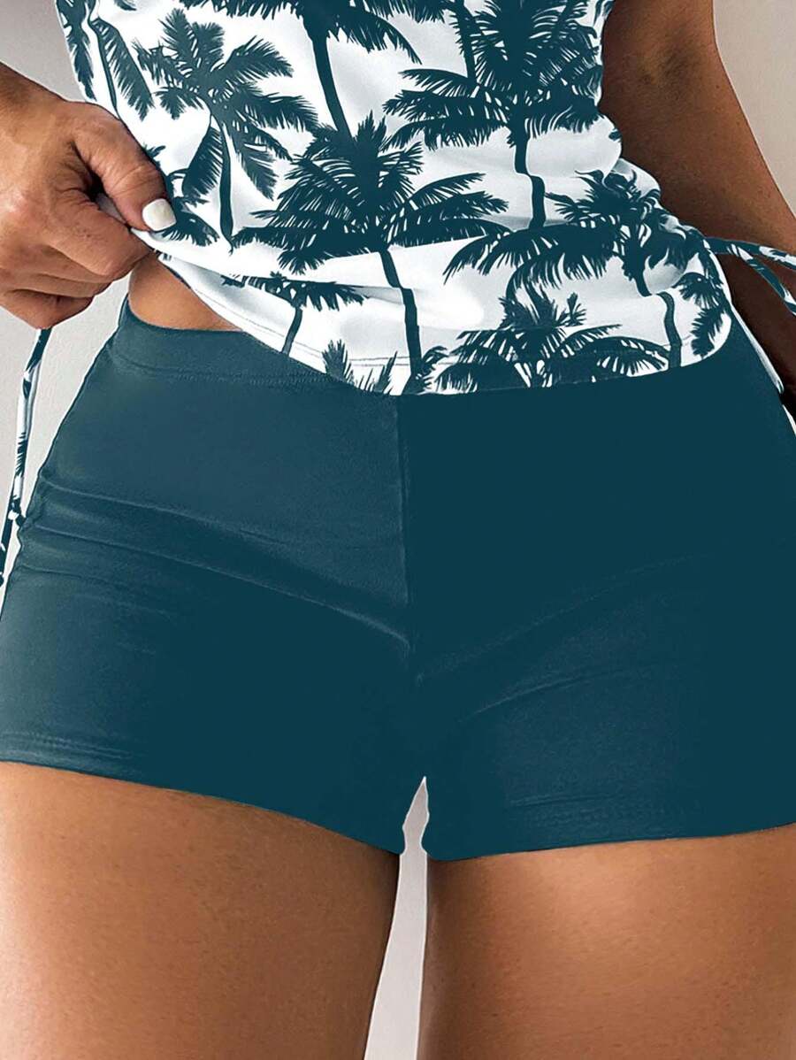 Tropique | Palm Tree Tummy Cover Tankini