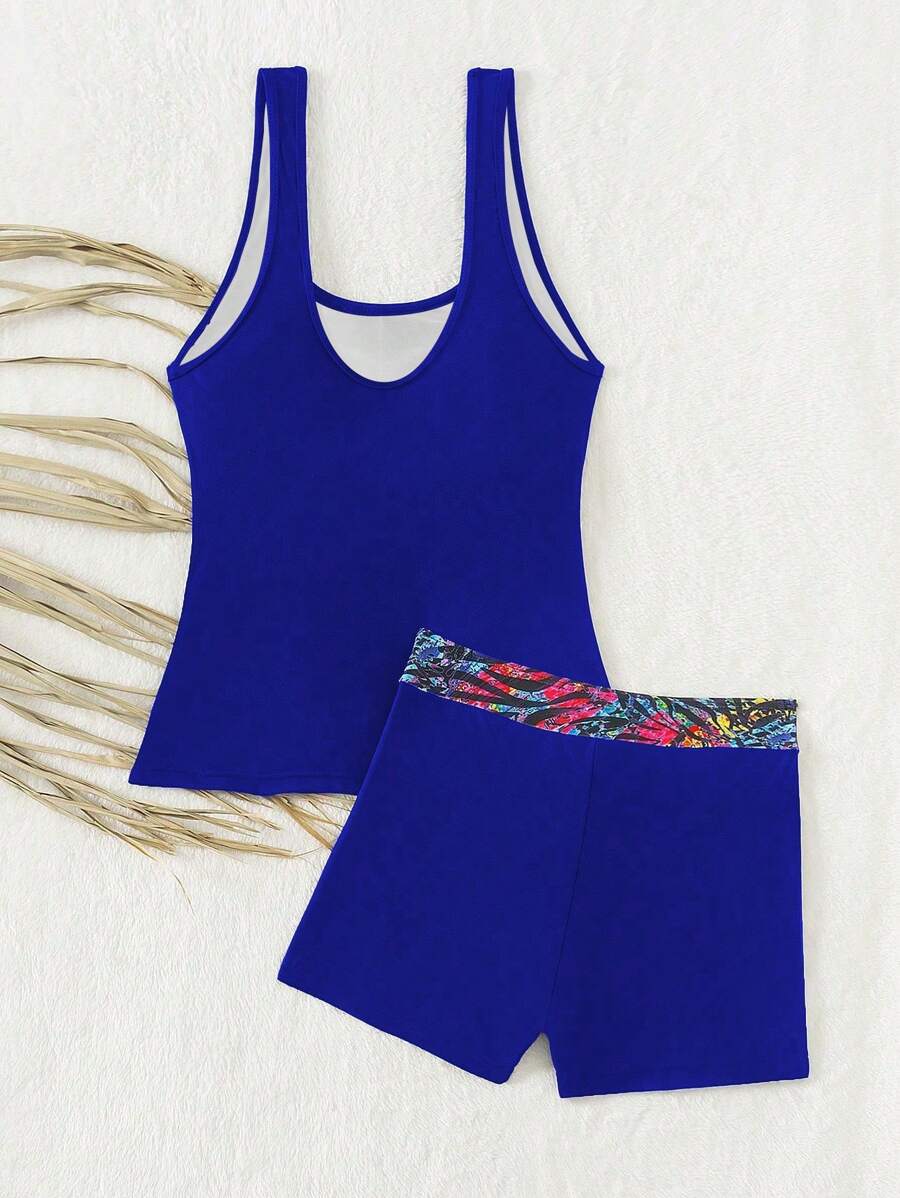 Lush | Floral Tummy Cover Swim Set