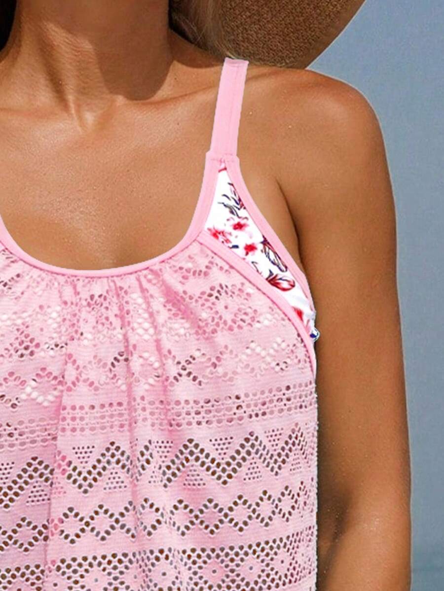 Coastal | Floral Tummy Cover Tankini