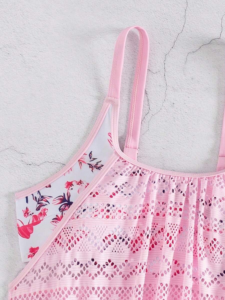 Coastal | Floral Tummy Cover Tankini