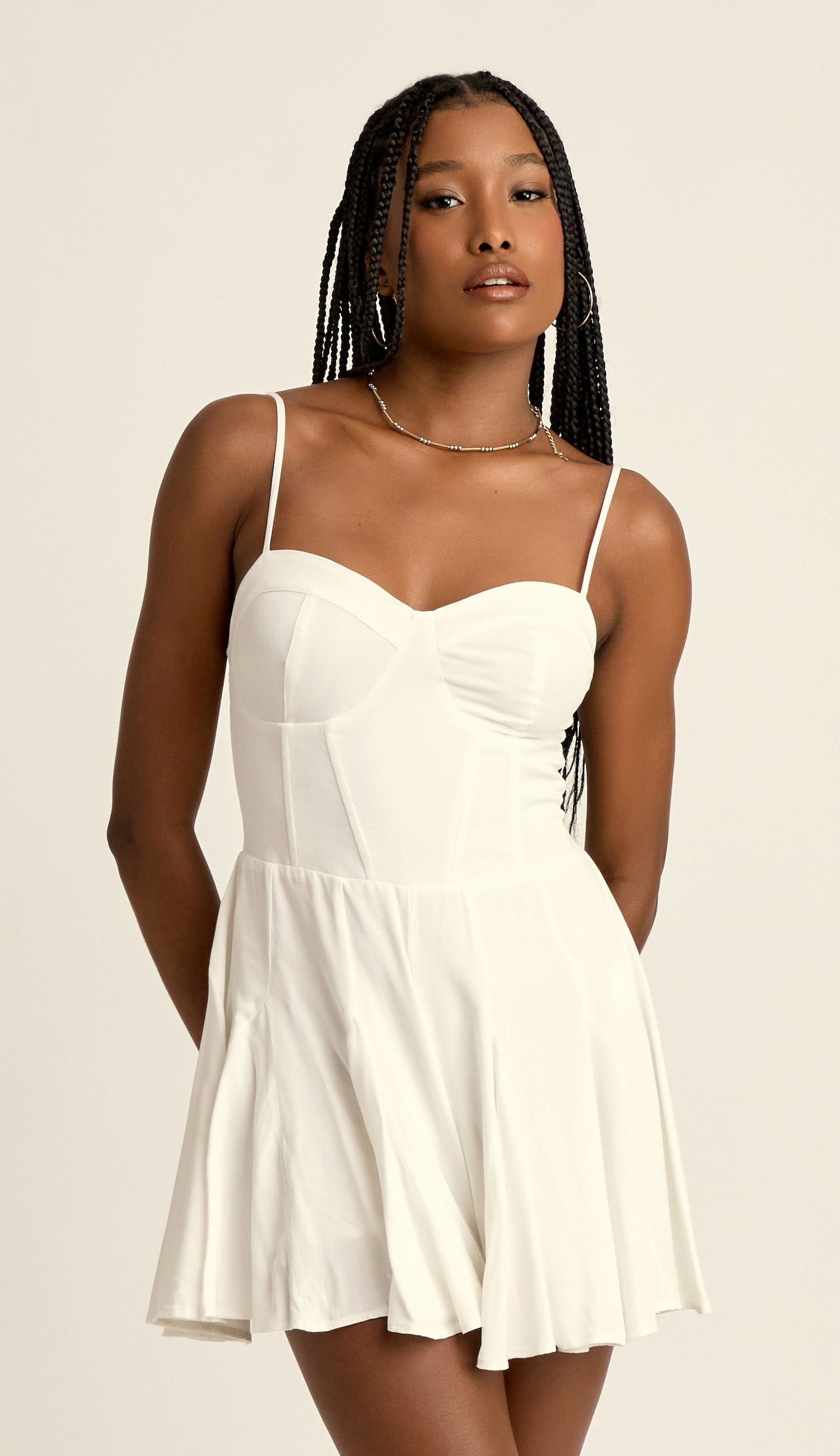 Dengo Tailored Off-White Playsuit