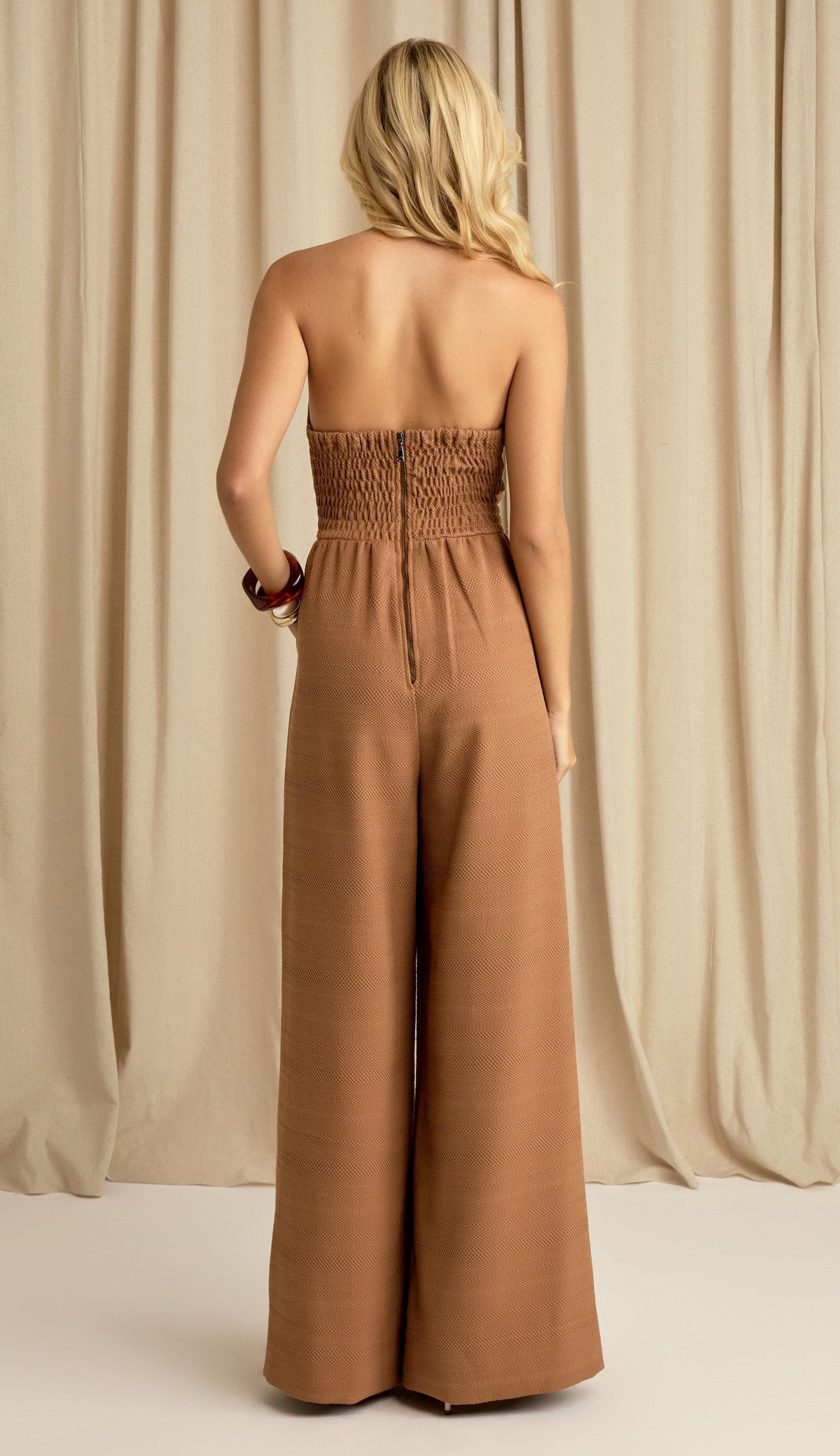 Vitória Mocha Jumpsuit