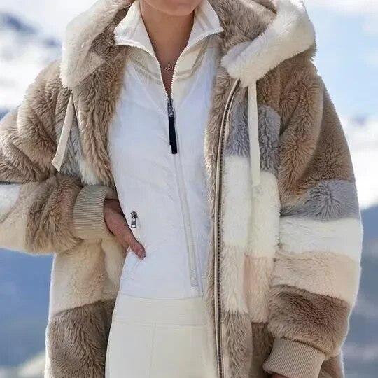 Alexa | Winter Jacket with Hood and Zipper
