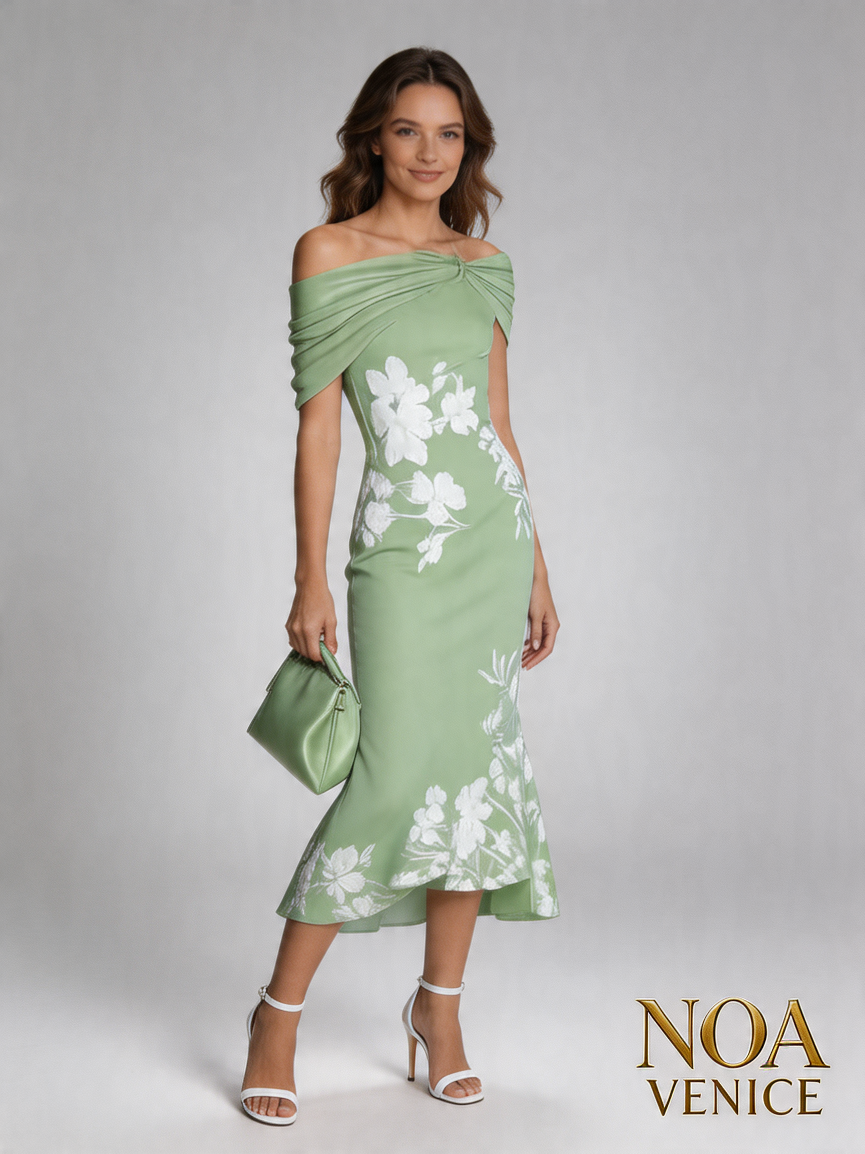 Spring Summer Floral Printed Elegant Dresses